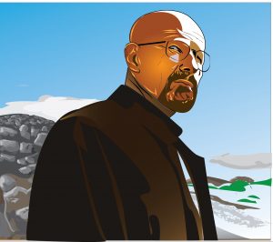 Walter White Illustration by Clarence McMillan